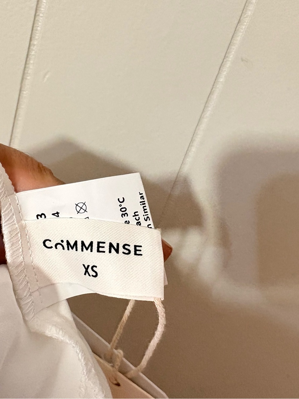 Commense Semi Sheer Cami Long Midi Dress White Size XS NWT - Picture 9 of 10